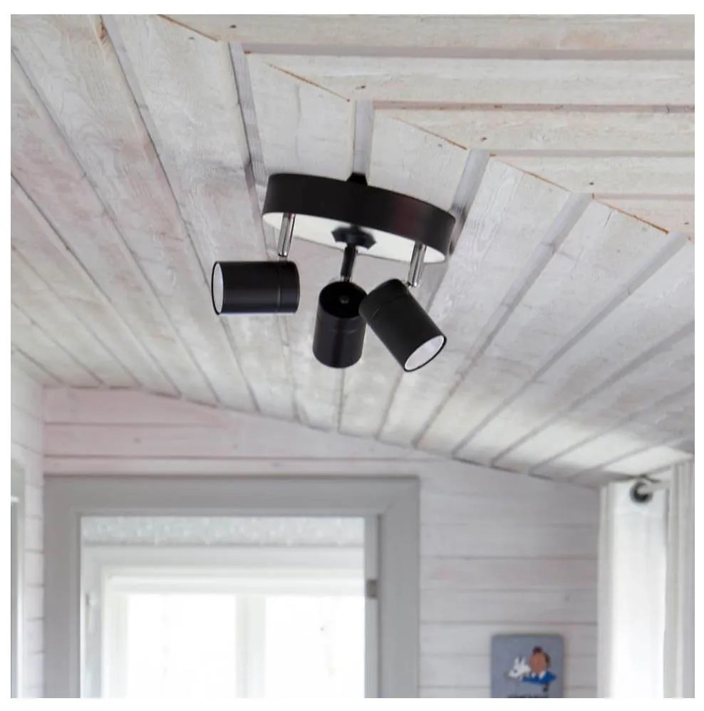 ByRydens 4200710-4002 - Faretto CORRECT 3xGU10/7W/230V nero