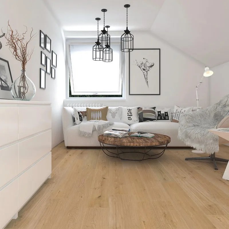 Pavimento SPC Gilmour beige Sp 4.6 mm ARTENS con sottopavimento integrato 2.455 m²