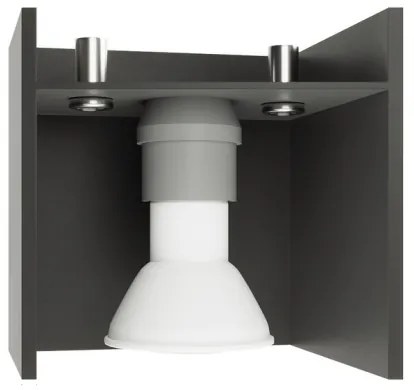 Sollux SL.0064 - Faretto QUAD 2 2xGU10/40W/230V grigio