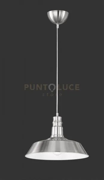 Will sospensione pagoda metallo acciaio satinato d. 36cm 1 luce att...