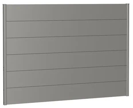 Pannello in acciaio BIOHORT grigio quarzo metallizzato 194 x 137 cm, spessore 44 mm