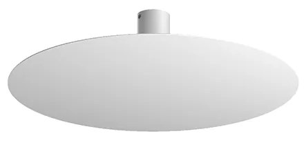 Plafoniera Moderna Disk Metallo Bianco 7 Luci Gx53