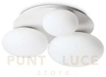 Lampada da soffitto ninfea pl3 bianco