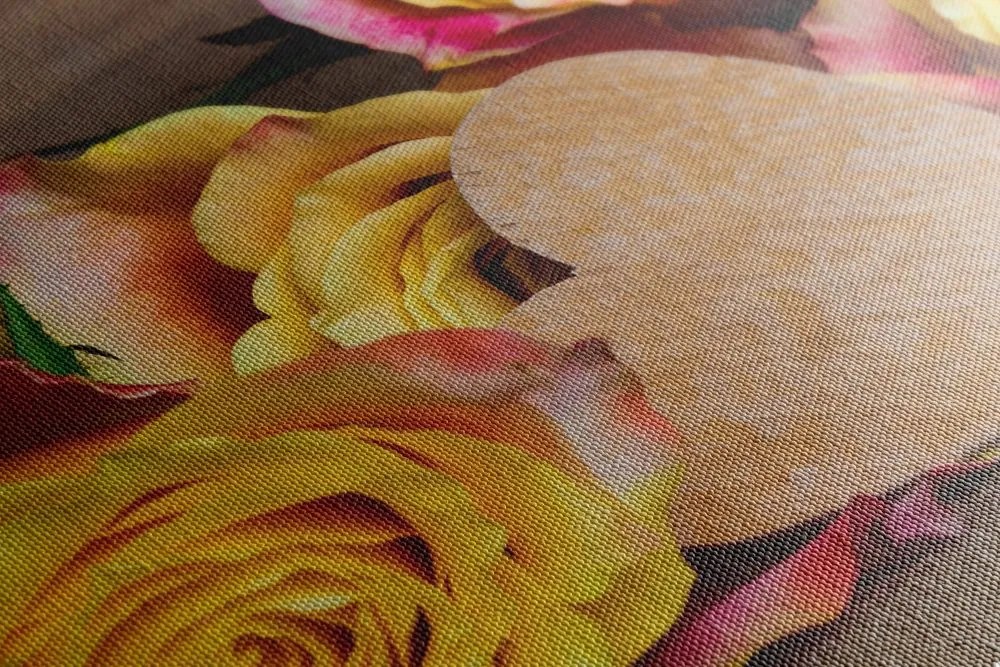 Quadro su tela – Rose gialle di San Valentino