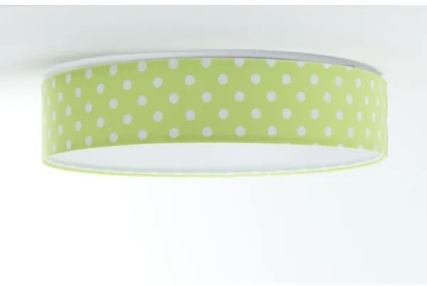Plafoniera LED GALAXY KIDS 24W 230V verde/bianco a pois