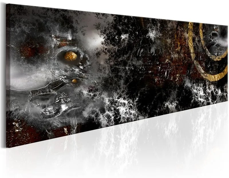 Quadro Dark Moon  Colore Grigio, Dimensioni e Misure 120x40