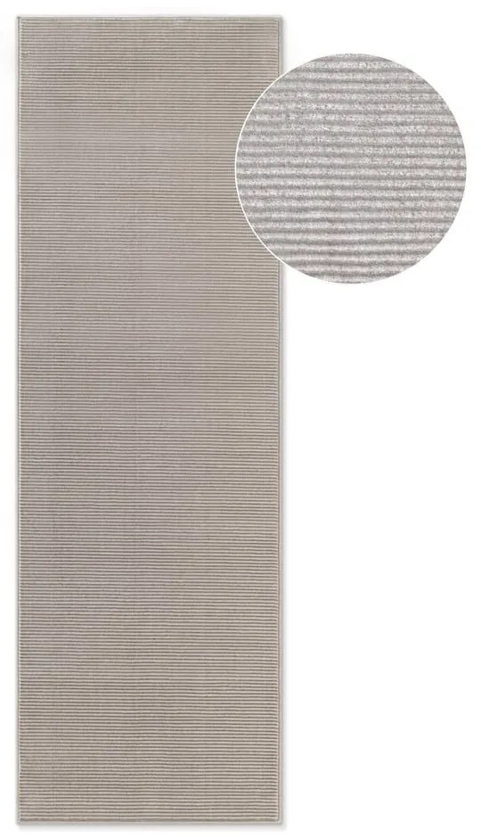 Passatoia grigia/color crema 80x240 cm Perles Dolomite – Elle Decoration
