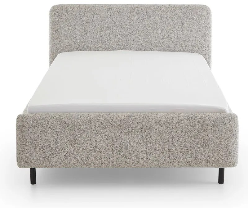 Letto matrimoniale imbottito beige con contenitore con rete inclusa 160x200 cm Primo – Meise Möbel
