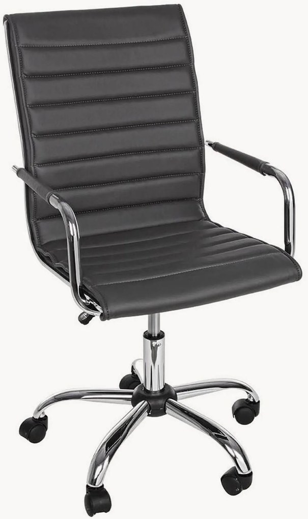 Sedia da scrivania in similpelle Perth, regolabile in altezza