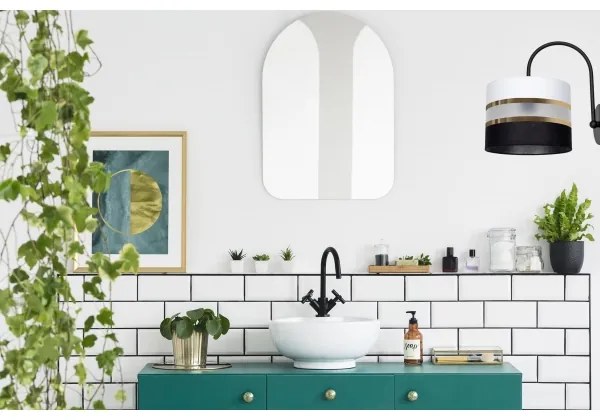 Applique CORAL 1xE27/60W/230V nero