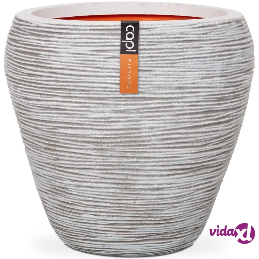 Capi Vaso a Cono Nature Rib 42x38 cm Avorio KOFI362