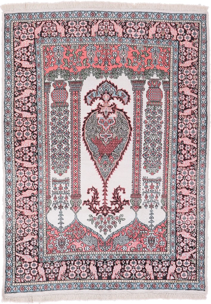 Cashmere Silk Tappeto 120x180 (Indian) Annodato A Mano