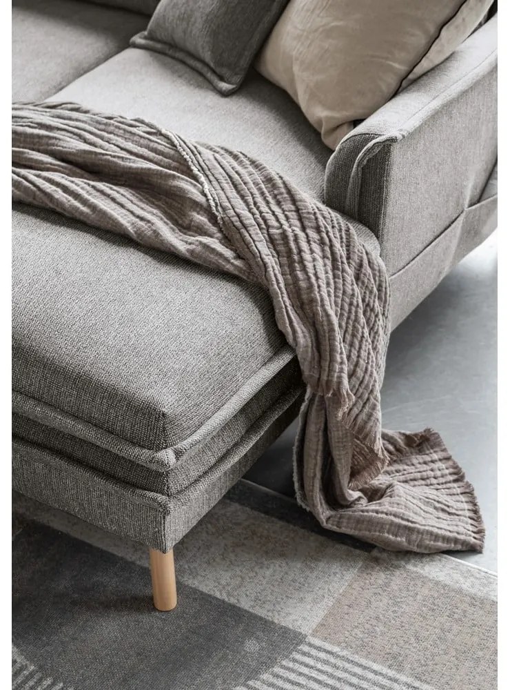 Divano letto angolare grigio (angolo sinistro/"U") Charming Charlie - Miuform