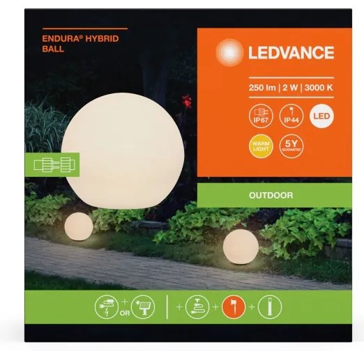 Ledvance - Lampada LED da esterno BALL LED/2W/12V IP44
