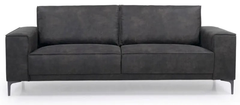 Divano in similpelle antracite 224 cm Copenhagen - Scandic