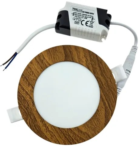 Lampada LED da incasso CIRCLE LED/6W/230V 4200K diametro 11,8 cm marrone