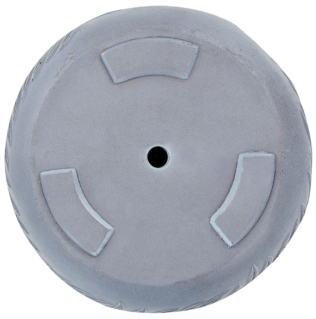 Vaso da fiori argilla grigio 35 x 35 x 19 cm FTERO Beliani