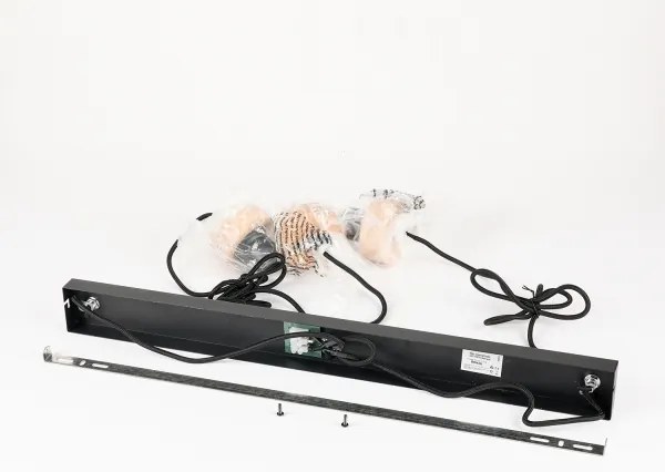 Brilagi - Lampadario a sospensione su cavo BASKLITE 3xE27/15W/230V legno/nero