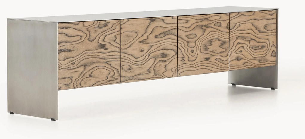 Credenza bassa in legno di mango Ako