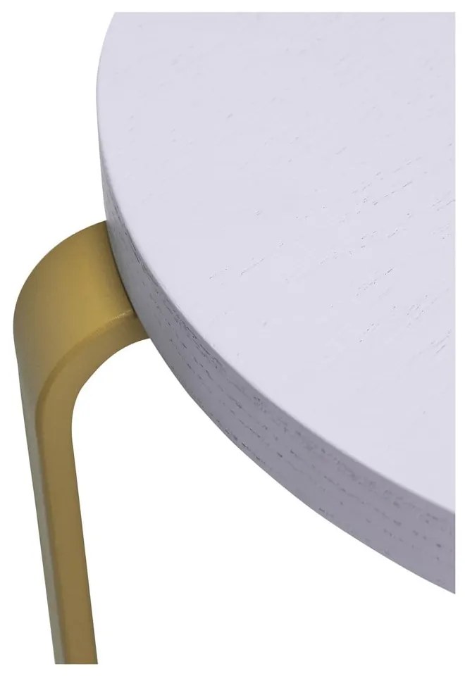 Sgabello in legno di frassino marrone-blu Smile - Hübsch