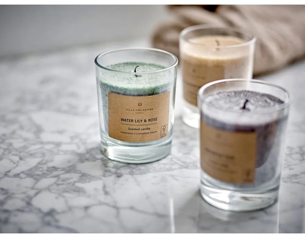 Candela profumata tempo di combustione 40 h Kras: Aqua &amp; Freesia - Villa Collection