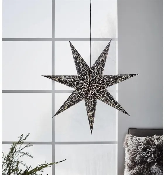 Markslöjd 704877 - Decorazione di Natale KARLA 1xE14/25W/230V nero 75 cm
