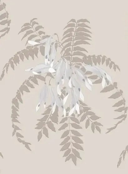 Ailanto Carta da parati Semi - Lilac Seed & Coffee