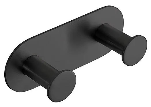 Gancio 11,5x4,5 cm acciaio inox/nero