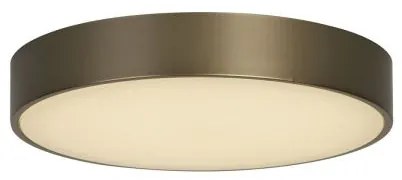 Palma led flush, policarbonato bronzo con