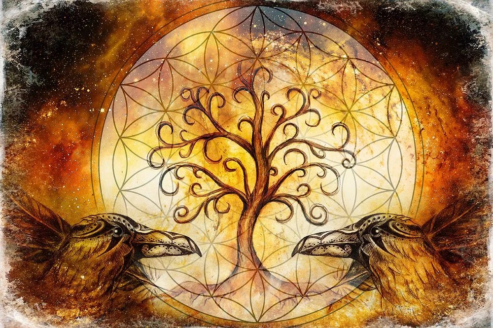 Carta da parati – Albero della vita magico