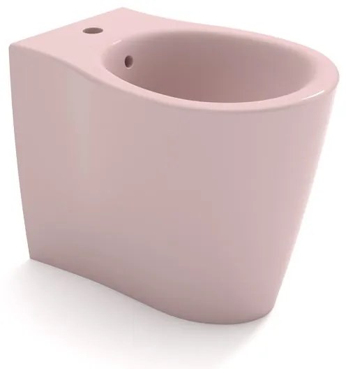Bidet filomuro SOFT OLYMPIA CERAMICA L 36 x H 42 x P 55 cm Rosa lucido