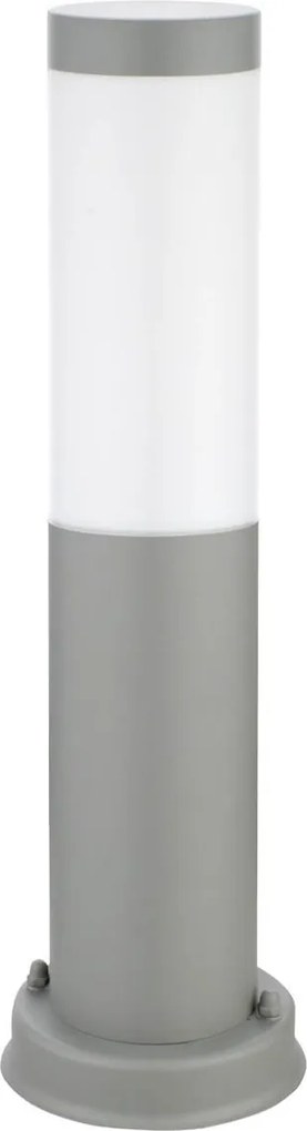 Paletto da Giardino 40cm acciaio inox GRIGIO IK06 IP54 base E27