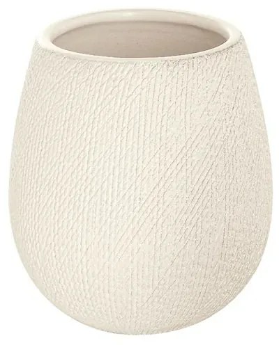 Portaspazzolino in Ceramica Bianco da Appoggio con Gusto Etnico Safari