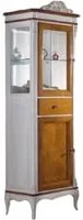 Vetrina classica provenzale in legno 2 porte 1 cassetto l.61 p.41 h.190 - Mobili 2G