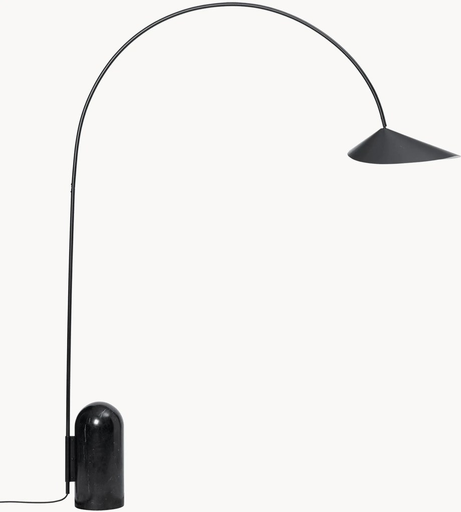Lampada ad arco regolabile con base in marmo Arum