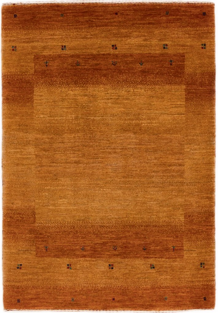 Loribaft Tappeto 80 x 120 Giallo (Iran) Annodato A Mano
