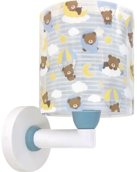 Dalber 41579T - Lampada da parete per bambini BABY TEDDY 1xE27/15W/230V blu