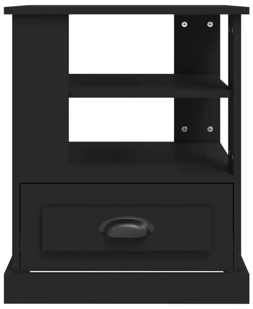 Tavolino Nero 50x50x60 cm in Legno Multistrato