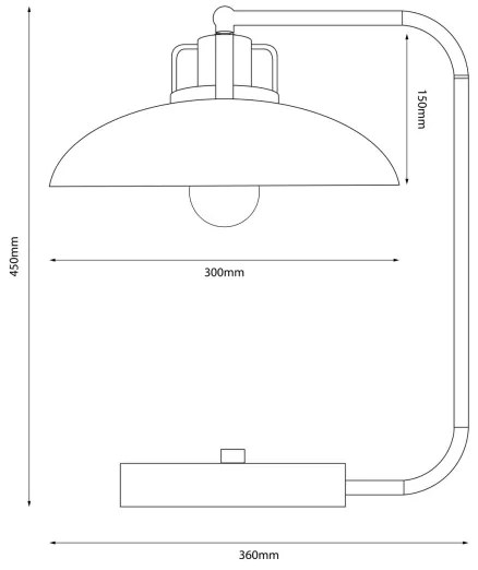 Brilagi - Lampada da tavolo FLAMENGO 1xE27/60W/230V bianco