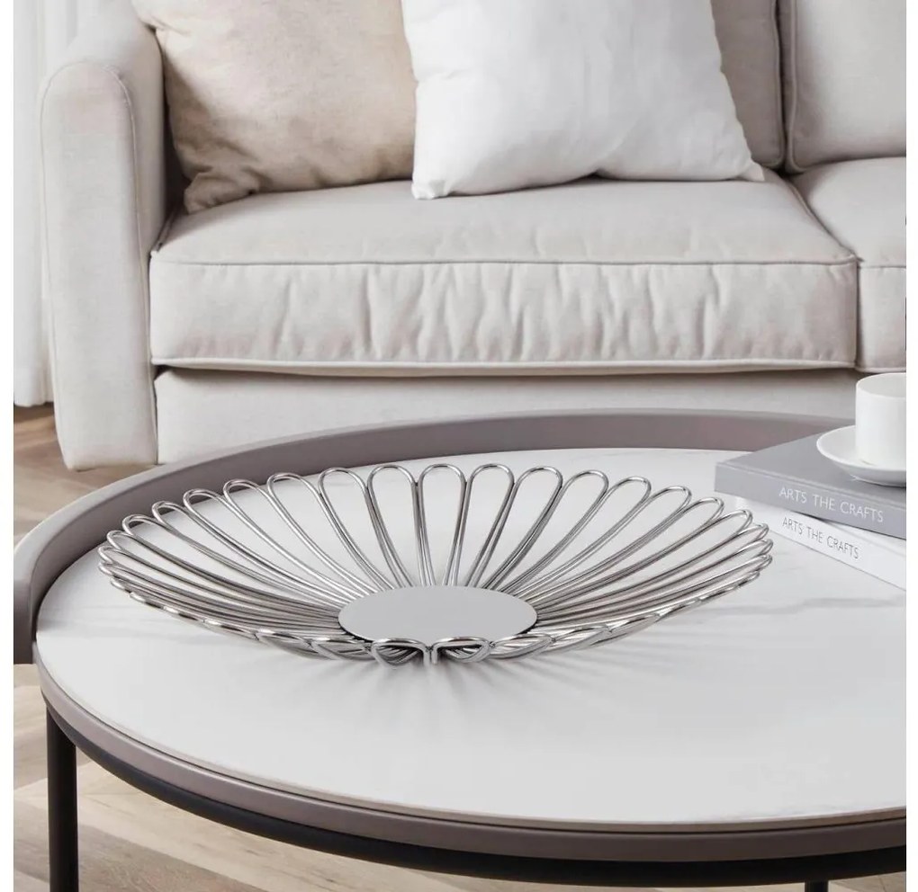 Eglo 427018 - Vassoio decorativo UEDA diametro 40,5 cm cromo