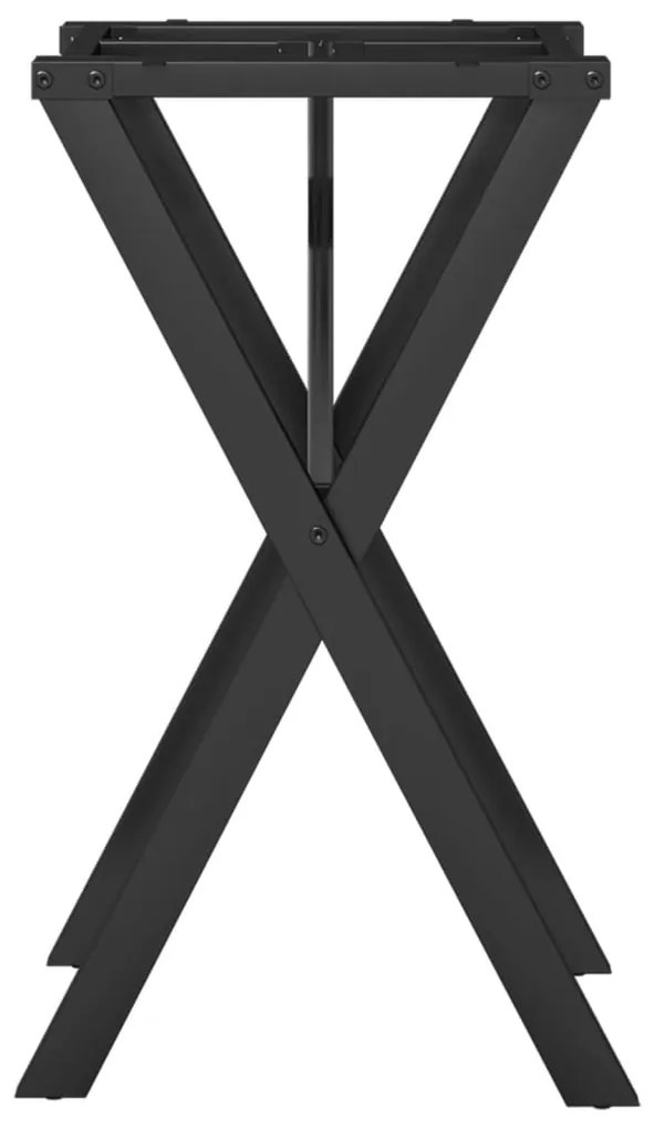 Telaio gambe a x per tavolo da pranzo 40x40x73 cm in ghisa