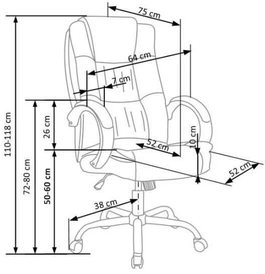 Sedia da ufficio RELAX nero