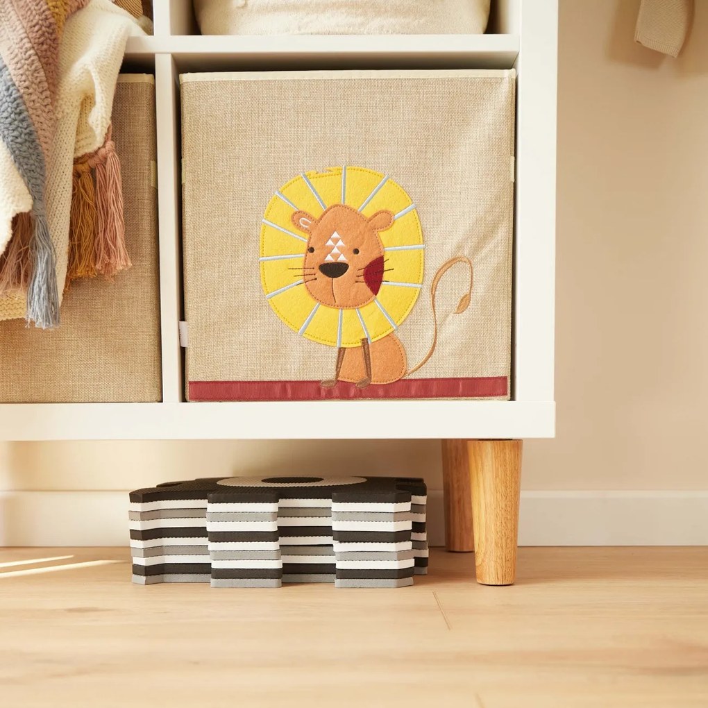 Bieco - Tappeto da gioco in schiuma con numeri - puzzle black & white - 10 pz