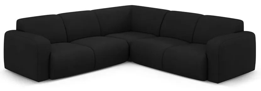 Divano angolare nero (angolo variabile/ad L) Molino - Micadoni Home