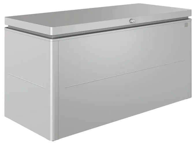 Baule BIOHORT LOUNGEBOX 200 in acciaio argento L 200 x H 88.5 x P 84 cm