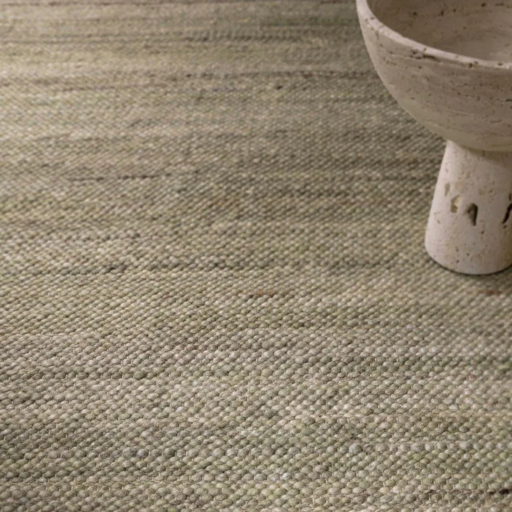 Tappeto kaki double-face e tessuto a mano in misto lana 120x170 cm Birkdale Pistachio - Asiatic Carpets