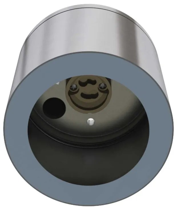 Applique da soffitto IP54 GU10 in Alluminio e Vetro - Inox Colore del corpo Inox