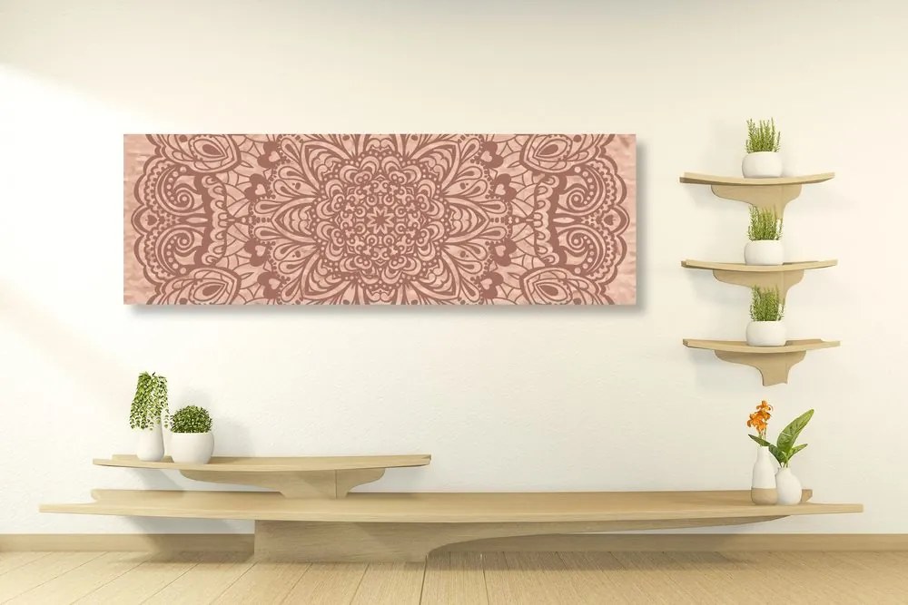 Quadro su tela – Mandala floreale
