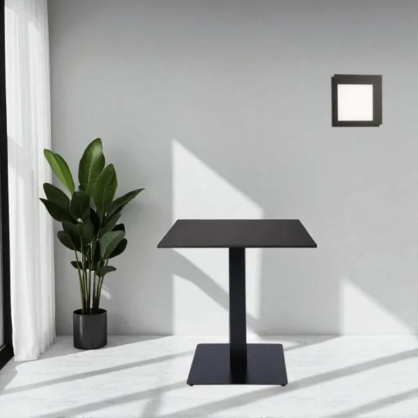 Applique LED in metallo Nero 24x24 cm e diffusore in acrilico PASSPARTOU