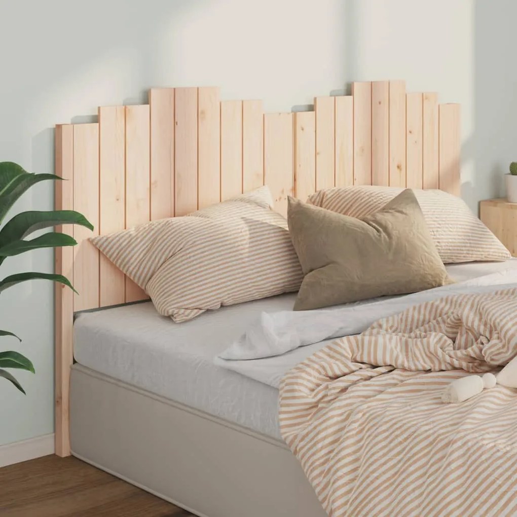 Testiera Per Letto 186x4x110 Cm İn Legno Massello Di Pino /
